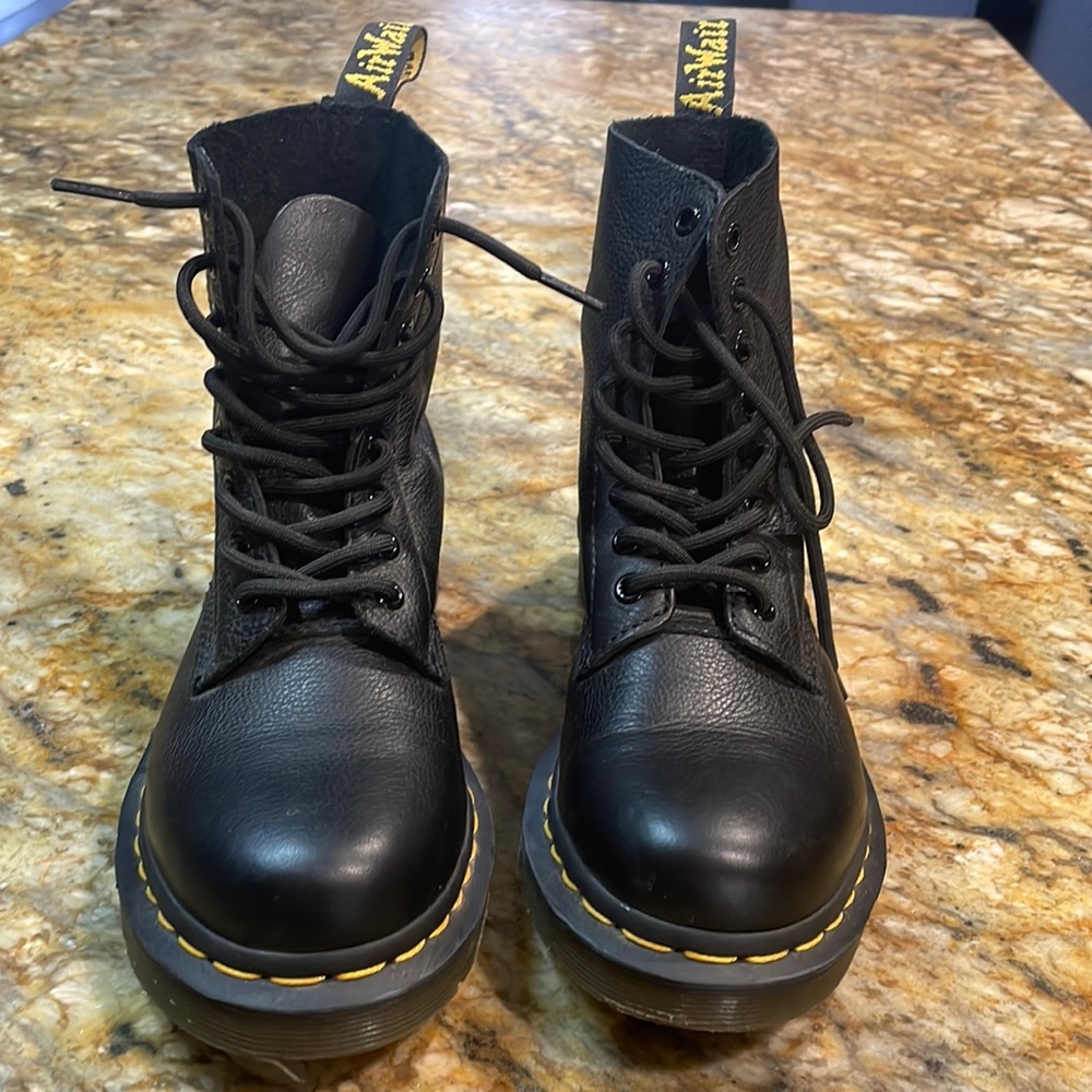 Dr. Martens black leather boots